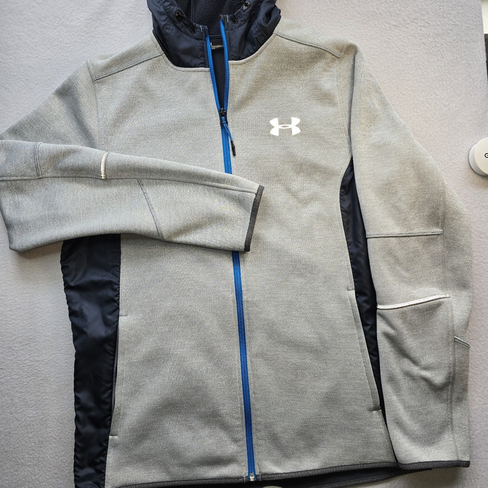 Under Armour Men's Medium Storm Swacket Full Zip Hoodie Jacket Gray Blue MD..... - Picture 2 of 10